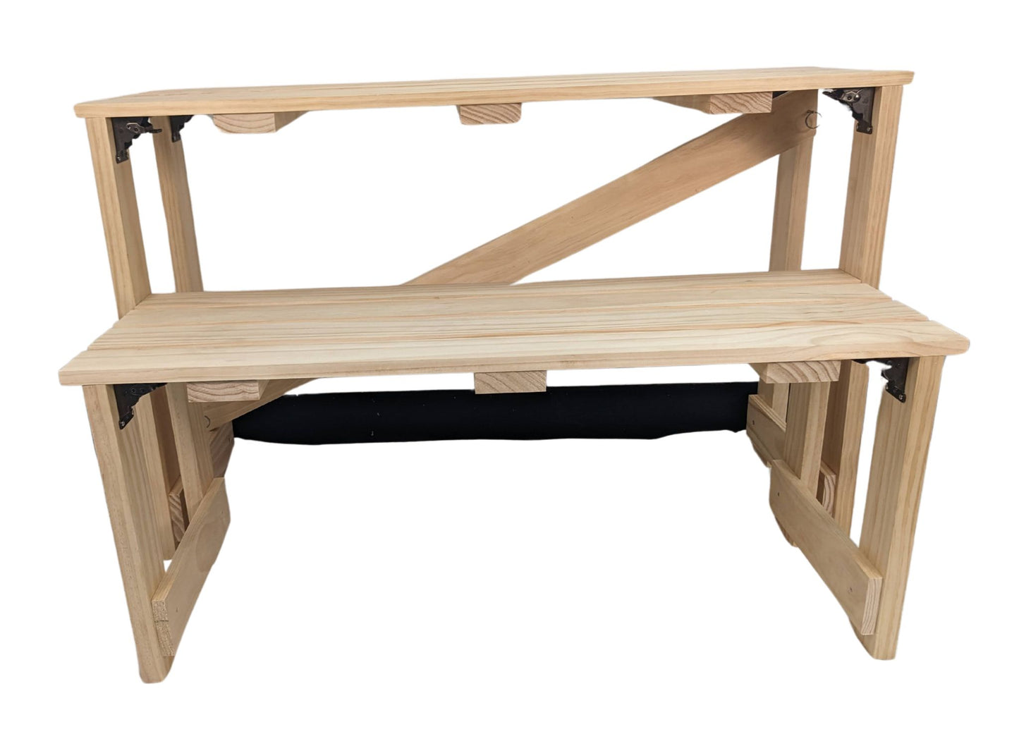 Folding sauna tent benches
