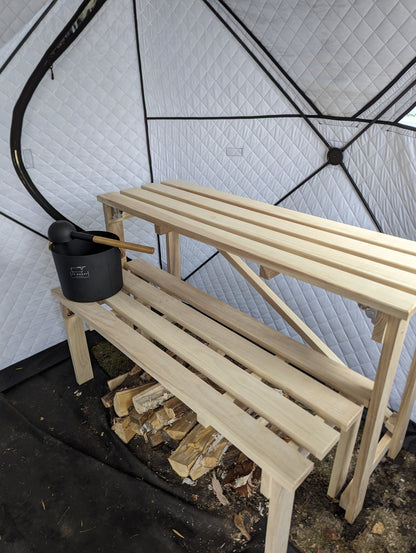 Sauna Bench - Portable Two-Level Benches