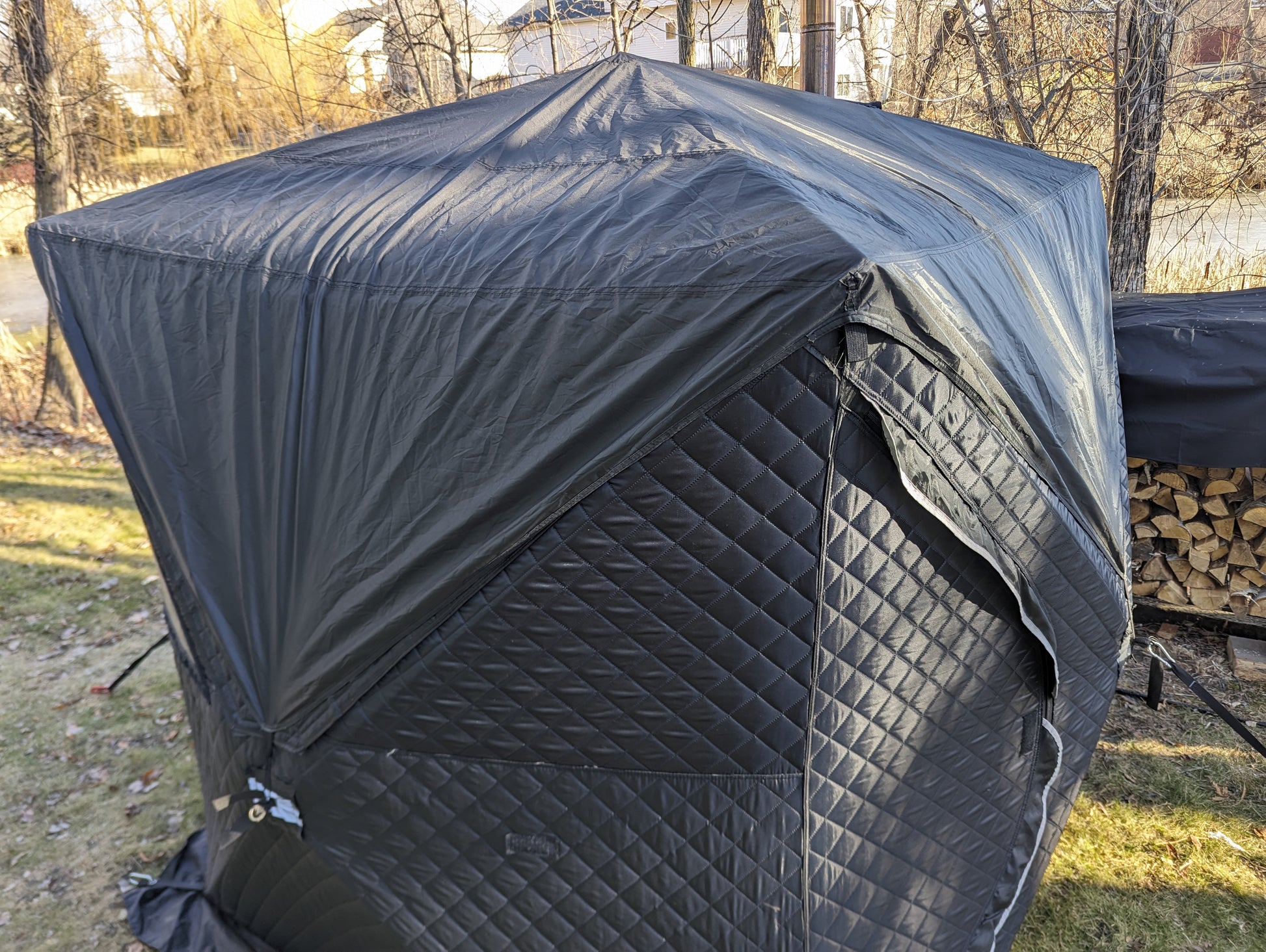 sauna tarp Rain Cover for Sauna Tent – Ox Sweat Sauna