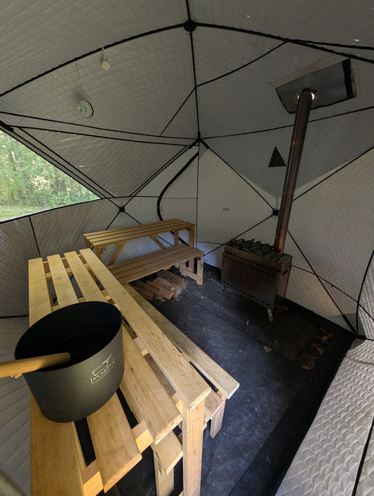 The Lodge Sauna Tent - Premium Package (6-8 Person Sauna)